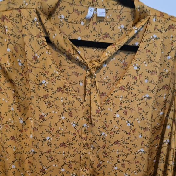 Cato Yellow Floral Blouse - Picture 3 of 5